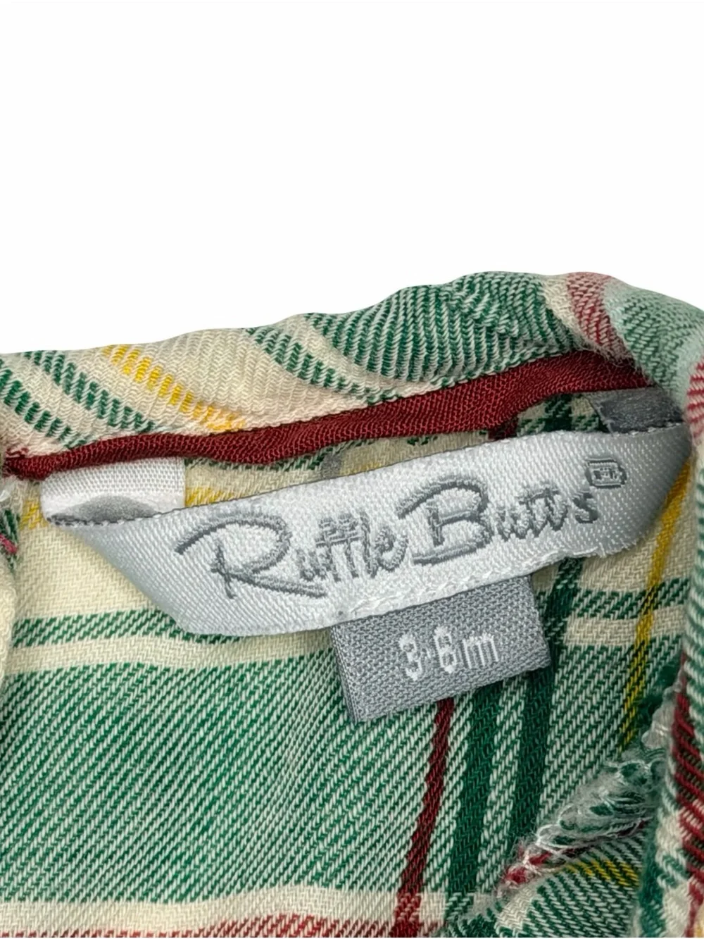 RuffleButts Plaid Romper